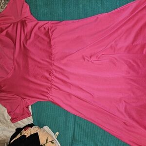 Elegant Pink Maxi Dress